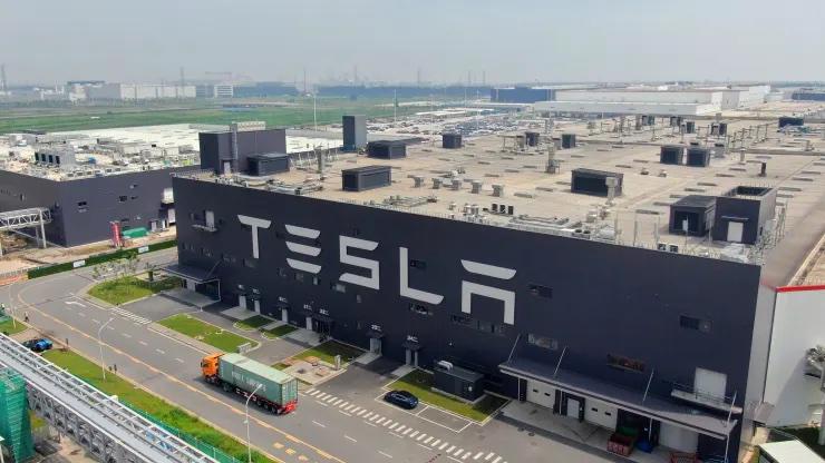 Nhà máy của Tesla ở Thượng Hải, Trung Quốc.
