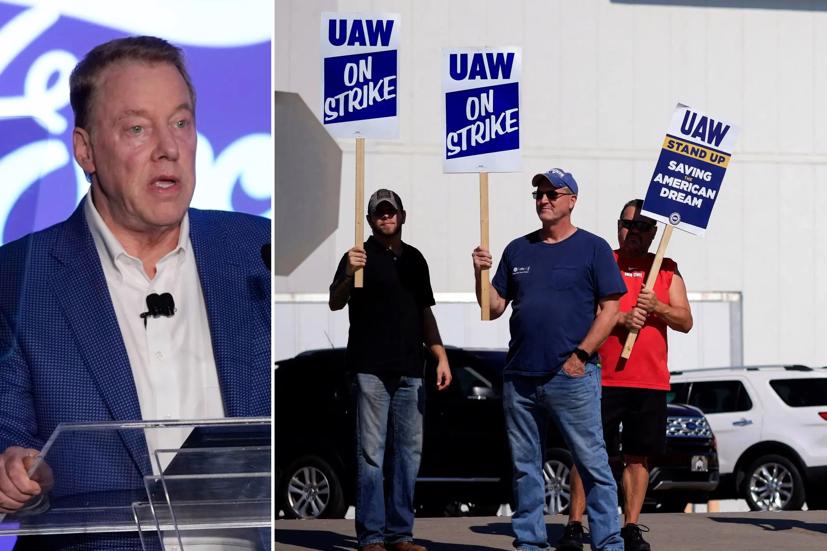 Cuộc đ&#236;nh c&#244;ng c&#244;ng nh&#226;n ng&#224;nh &#244; t&#244; Mỹ đang “gi&#250;p” Tesla v&#224; Toyota? - Ảnh 1