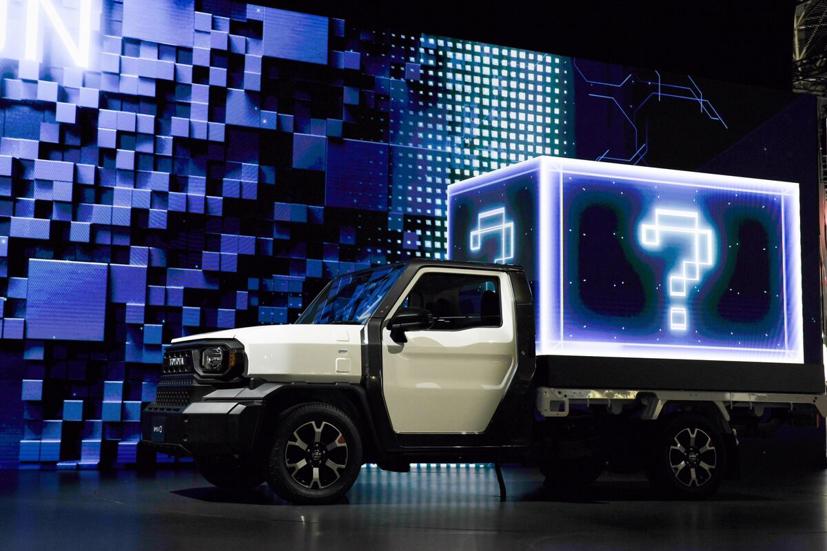 Mẫu concept IMV 0 của Toyota. Ảnh: Bloomberg.