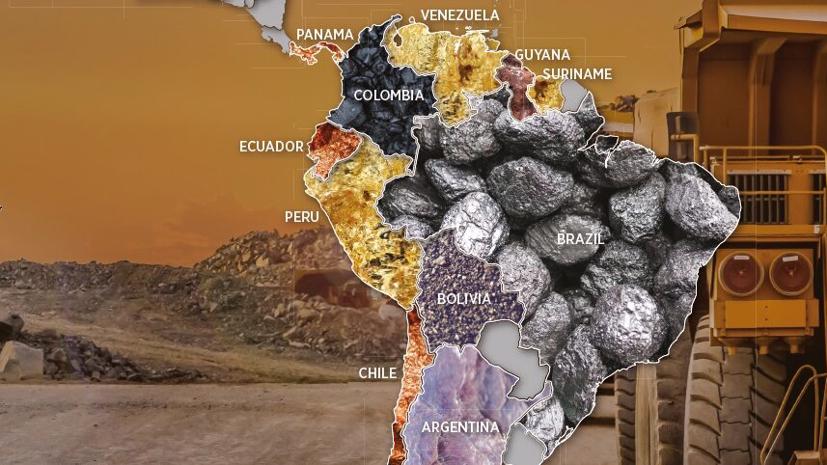 Các nước Mỹ Latinh được Trung Quốc đầu tư khá mạnh để khai thác khoáng sản.