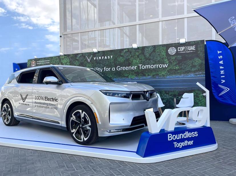 Khu trưng bày của VinFast tại COP28.