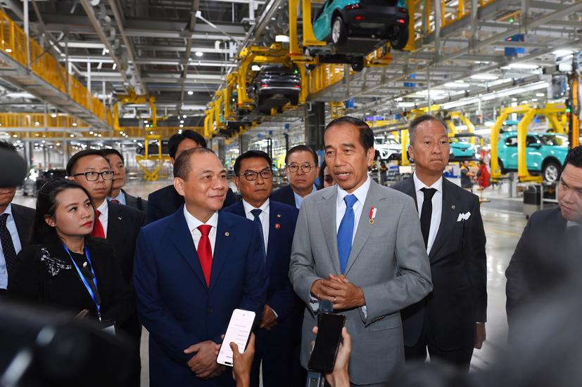 Tổng thống Joko Widodo mong muốn VinFast sẽ mở rộng đầu tư vào lĩnh vực xe điện tại Indonesia.