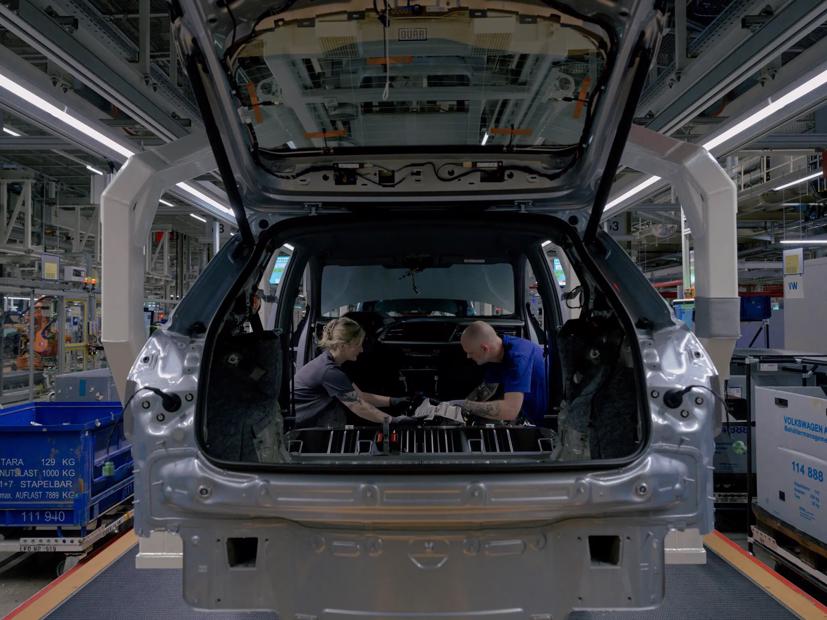 Nhà máy Volkswagen ở Zwickau, Đức, nơi sản xuất 6 mẫu ô tô điện.