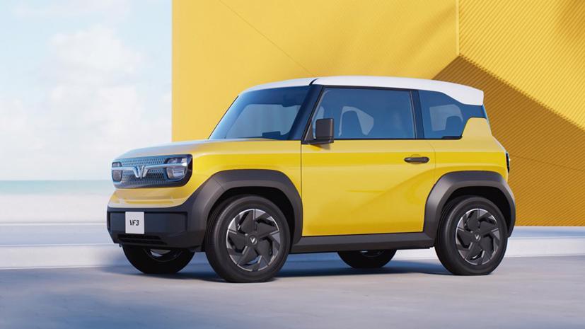 VinFast VF 3 có 9 phiên bản màu sắc, có khả năng tùy biến theo sở thích, dự kiến bàn giao xe trong tháng 8. Ảnh: VinFast