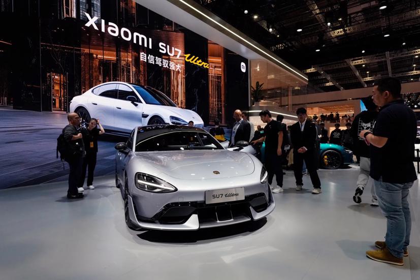 Mẫu xe điện Xiaomi SU7 Ultra. Ảnh: Bloomberg.