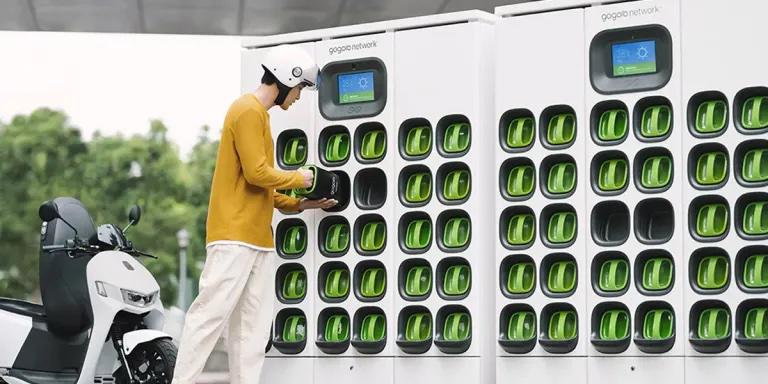 Dịch vụ đổi pin của Gogoro tại Đài Loan (Trung Quốc).