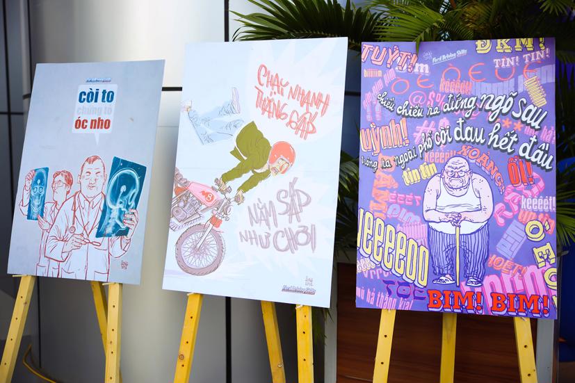 Những bức tranh tuyên truyền về văn hoá giao thông và an toàn giao thông.
