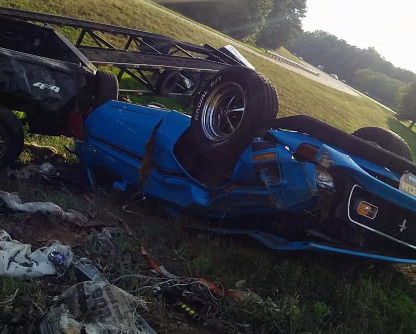 Chủ nhân khó lòng nhận ra chiếc Mustang của mình.