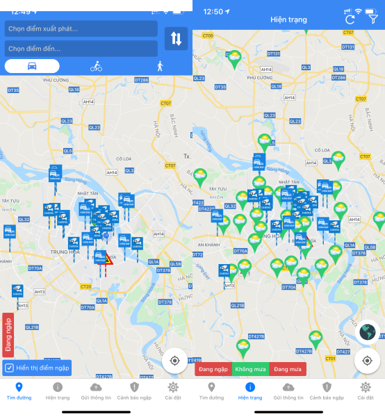 Ứng dụng HSDC Maps.