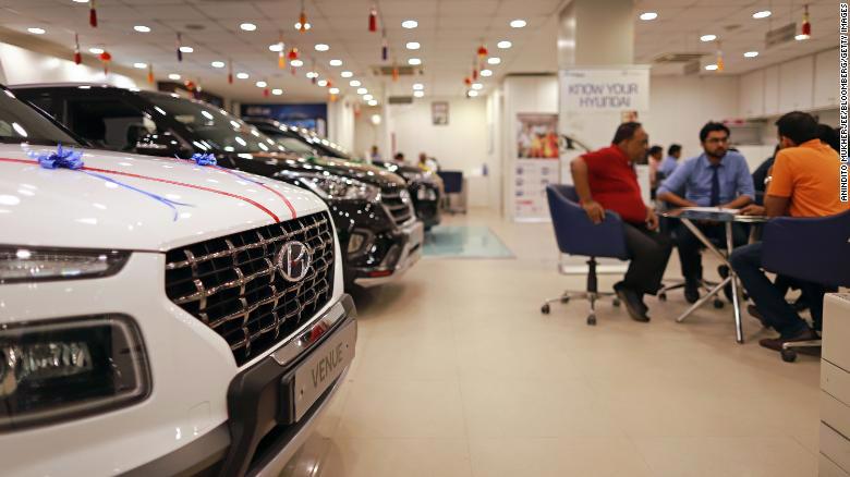 Một showroom xe Hyundai ở New Delhi - Ảnh: Getty.