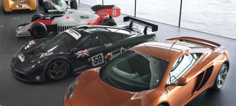 Một  phần bộ sưu tập xe của McLaren - Ảnh: CarBuzz.