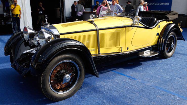 Một chiếc Mercedes-Benz S-Type 26/180 Sports Tourer đời 1928, ước tính có giá 5-6 triệu USD, trưng bày ở triển lãm Pebble Beach, hồi tháng 8/2017 - Ảnh: CNBC.