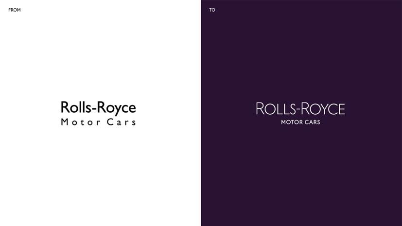 Màu tím được dùng cho nhận diện thương hiệu mới của Rolls-Royce.