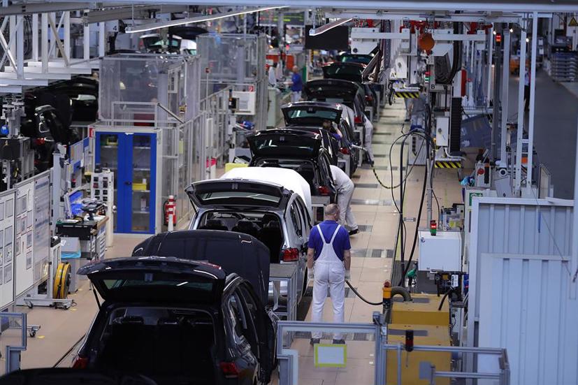 Bên trong một nhà máy của hãng xe Volkswagen ở Đức.