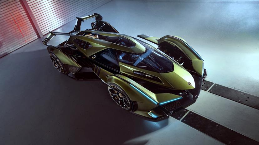 Chiếc xe concept Lambo V12 Vision Gran Turismo ra mắt trước vòng chung kết giải đua Gran Turismo Championships, khép lại một năm thành công của đội đua Lamborghini Squadra Corse. Nguồn: Lamborghini.