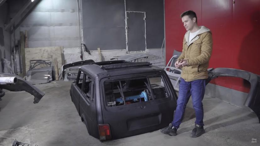 Chiếc xe độ hạ gầm chỉ cao chưa tới 1m mà vẫn có thể vận hành bình thường.