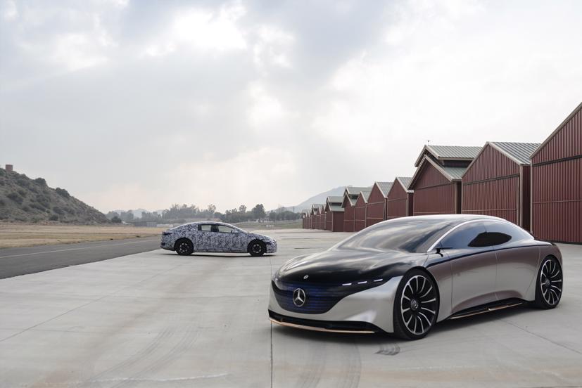 Những h&#236;nh ảnh đầu ti&#234;n của mẫu xe điện Mercedes-Benz EQS - Ảnh 3