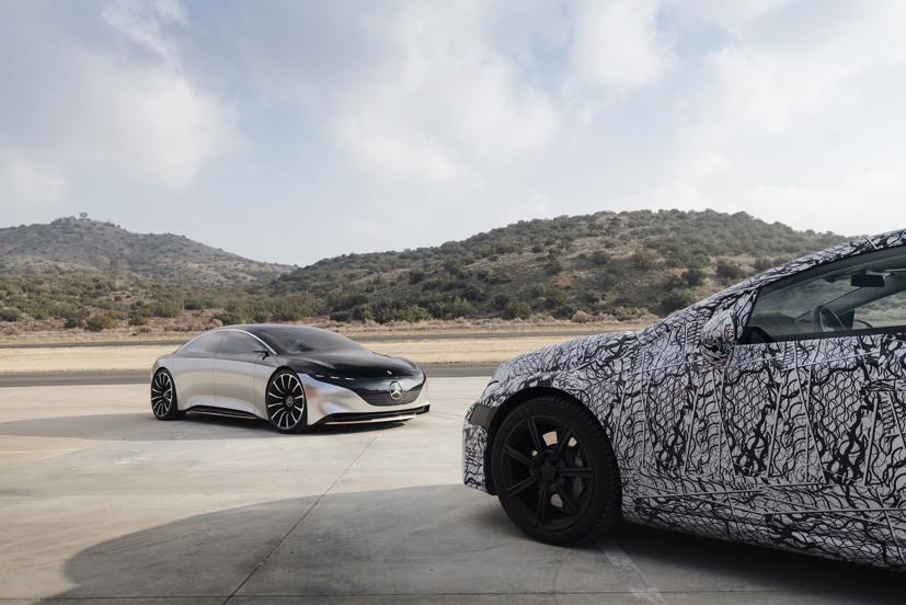 Những h&#236;nh ảnh đầu ti&#234;n của mẫu xe điện Mercedes-Benz EQS - Ảnh 4