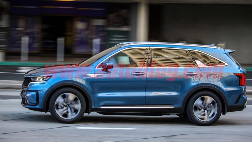 Dự kiến KIA sẽ trang bị cho Sorento 2021 hai tuỳ chọn động cơ và một phiên bản lai điện. Ảnh: AutoBlog.