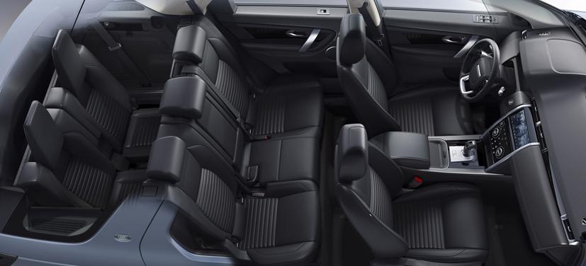 Không gian 5+2 trên Discovery Sport có thể tuỳ biến linh hoạt theo nhu cầu sử dụng.