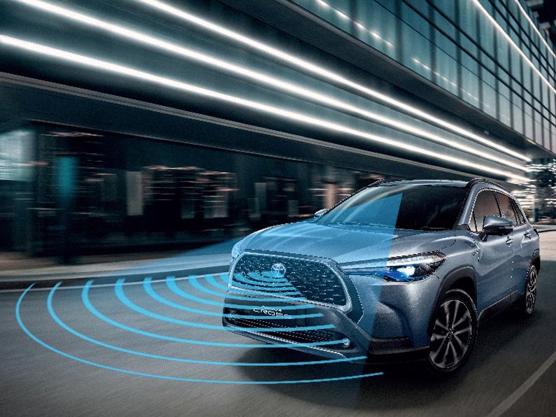 Corolla Cross được tích hợp rất nhiều công nghệ an toàn trong gói Toyota Safety Sense.