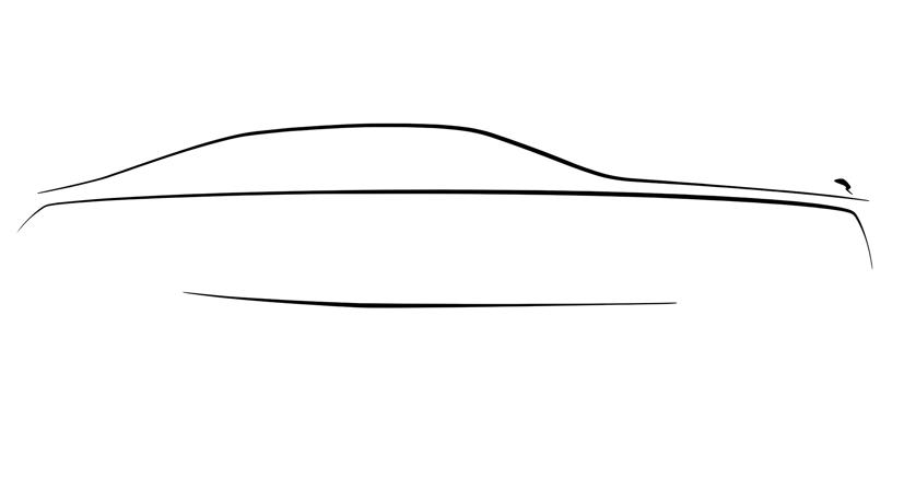 Những đường nét ý tưởng đầu tiên của Rolls-Royce Ghost thế hệ mới.