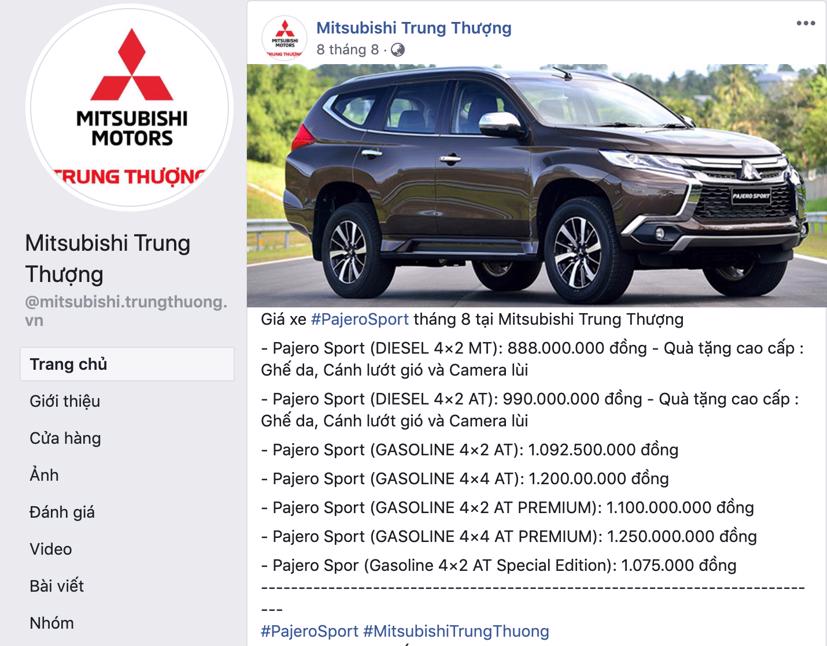 Động thái xả kho của đại lý, nhằm dọn đường cho Pajero Sport mới.