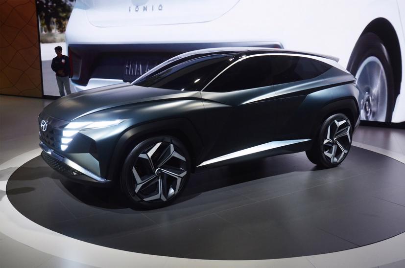 Concept Hyundai Vision T đang được trưng bày tại triển lãm Los Angeles Auto Show 2019. Ảnh: Carscoops.