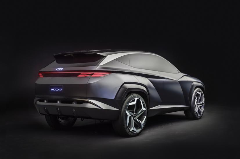 Đại diện Hyundai vẫn chưa lên tiếng về sự liên quan của concept này với thiết kế của Tucson 2021. Ảnh: Carscoops.