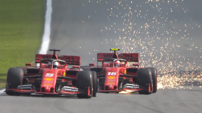 Pha va chạm của Vettel và Leclerc tại Brazil năm 2019