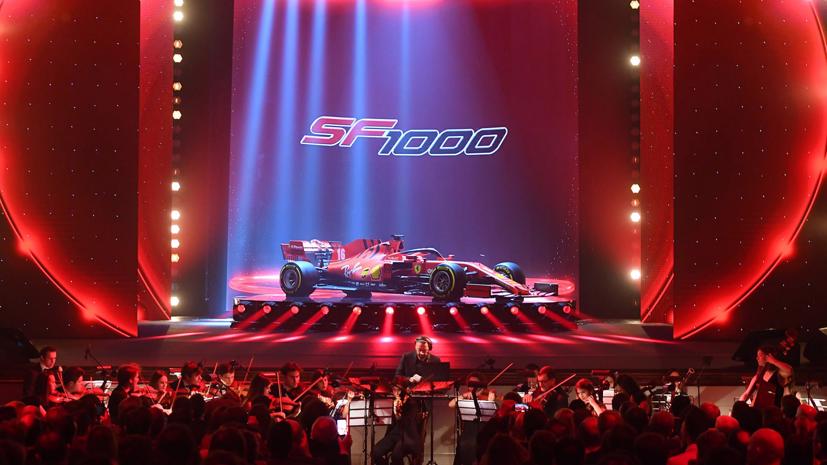 Mẫu xe đua SF1000 cho mùa giải F1 2020 của Ferrari vừa ra mắt. Ảnh: Formula 1