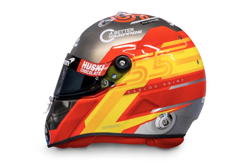 Mũ bảo hiểm cho mùa giải F1 2020 của Carlos Sainz
