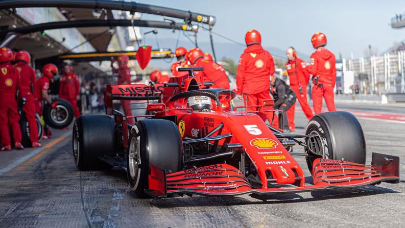 Vettel tham gia chặng đua thử nghiệm trước mùa giải Công thức 1 tại Barcelona ngày 27/2/2020. Nếu mùa giải bị hủy do đại dịch coronavirus, đây sẽ là vòng đua cuối cùng của Vettel trong chiếc Ferrari đỏ.