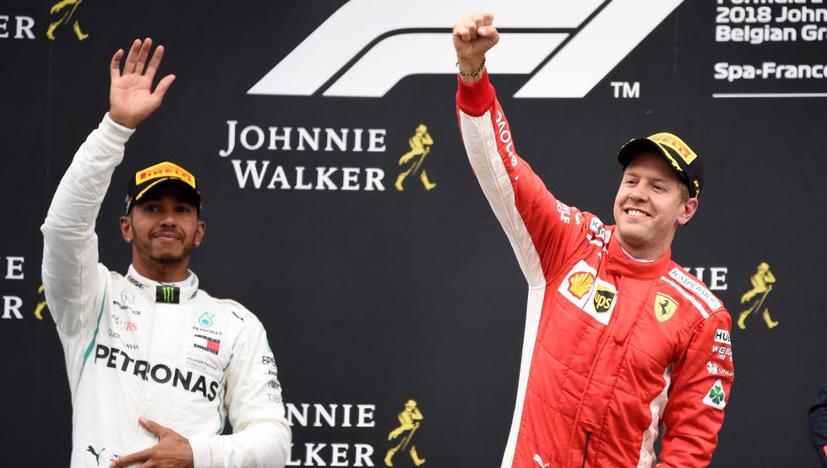 Vettel dẫn đầu trong 44 vòng đua, giành chiến thắng tại Grand Prix Bỉ 2018 ở trường đua Spa-Francorchamp.