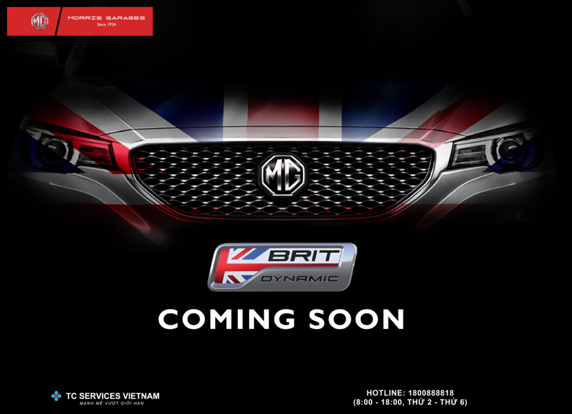 Website của hãng MG Vietnam đang treo bảng thông báo “Coming soon”.