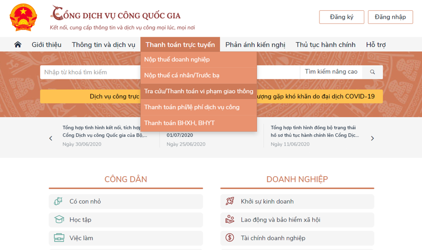C&#225;ch nộp phạt vi phạm giao th&#244;ng trực tuyến - Ảnh 1