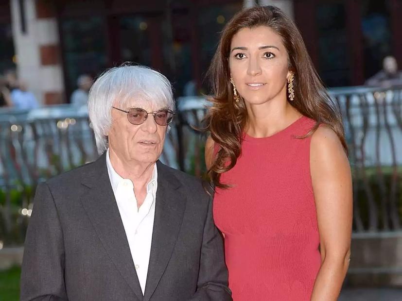 Bernie Ecclestone, cựu giám đốc điều hành của giải đua Công thức 1 và vợ