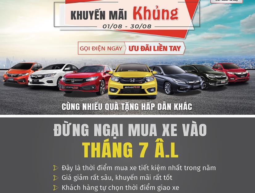 Nhiều đại lý đang nỗ lực kích cầu mua xe trong tháng 7 âm lịch
