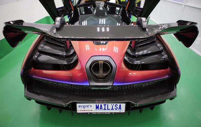 Chiếc siêu xe McLaren Senna của đại gia Hoàng Kim Khánh tặng vợ mang biển số đặc biệt MAILISA