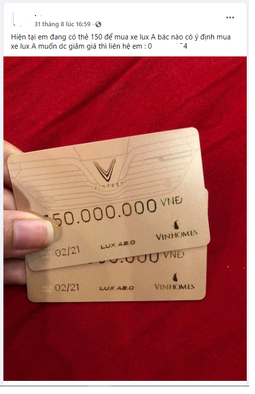 Nhộn nhịp mua b&#225;n voucher VinFast, tậu Lux A2.0, Lux SA2.0 gi&#225; rẻ - Ảnh 2