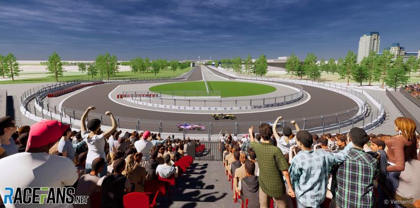 Mô phỏng đường đua F1 Hà Nội. Ảnh: Racefans