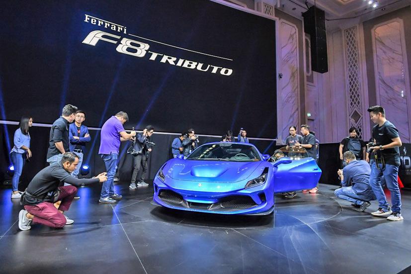 Ferrari F8 Tributo trong lễ ra mắt tại Kuala Lumpur