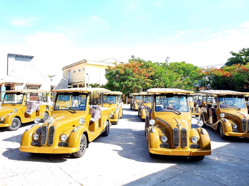 Xe điện được ứng dụng vào ngành du lịch tại Hội An