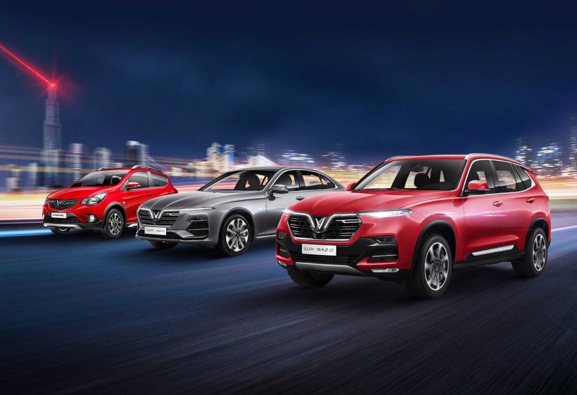 Bộ ba ô tô Lux SA2.0, Lux A2.0 và Fadil của VinFast