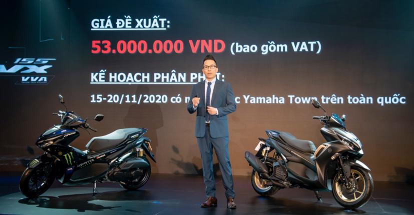 Yamaha NVX 155 mới có giá bán lẻ 53 triệu đồng
