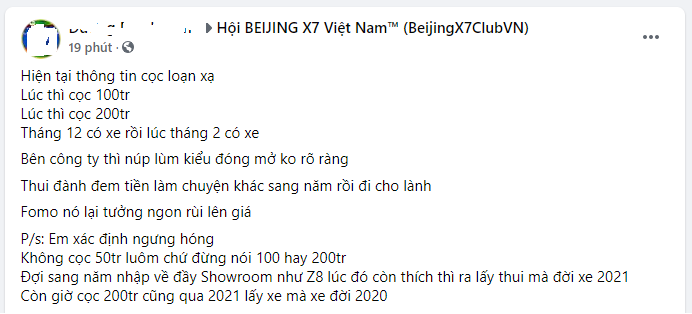 Beijing X7 tăng gi&#225;, tăng tiền đặt cọc - Ảnh 1