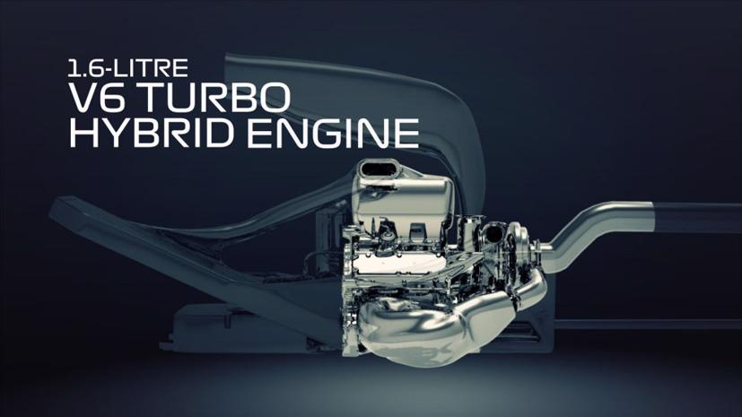 Động cơ hybrid turbo V6 trong xe đua F1. Ảnh: Formula 1