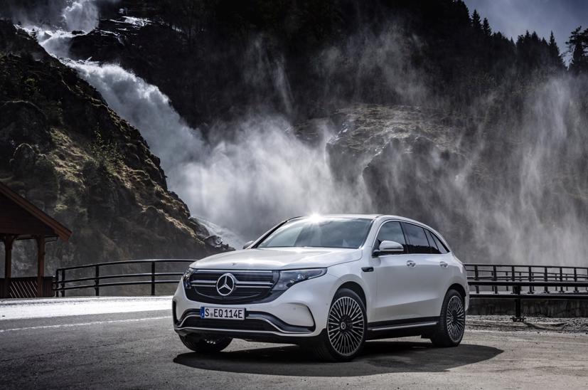 SUV EQC của Mercedes-Benz có giá khởi điểm gần 1,6 tỷ đồng. Ảnh: Tech Crunch