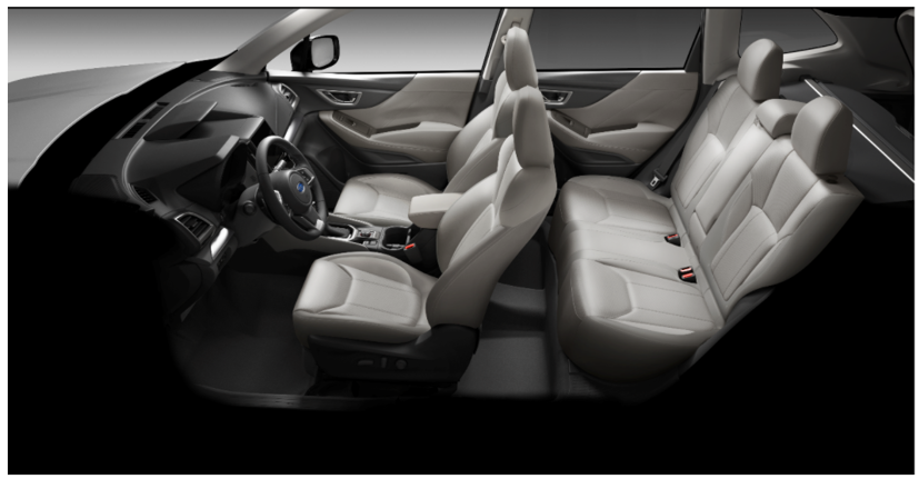 Màu nội thất tông ghi xám cho xe Forester