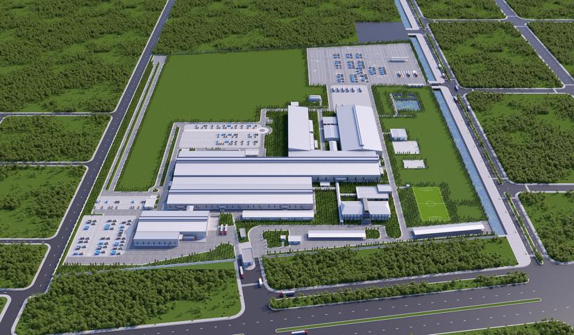 Phối cảnh nhà máy Ford Hải Dương sau khi hoàn thành kế hoạch mở rộng.